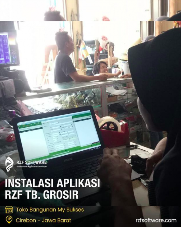 Instalasi Aplikasi kasir RZF Minimarket  Cirebon - TB My Sukses